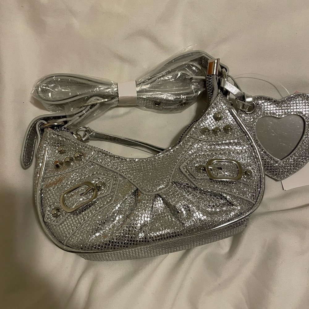 Silver Designer Women's Bag